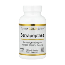 California Gold Nutrition, Serrapeptase, Proteolytic Enzyme, 120,000 Spus, 180 Veggie Capsules