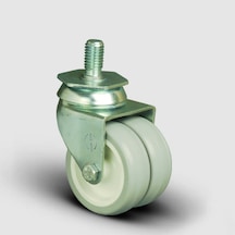 ET05ZKC50 Oynak Civatalı Çiftli PVC Tekerlek Çap:50 Sanayi