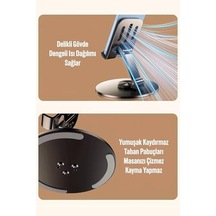 Telvesse Telefon Tutucu Masaüstü Telefon Tablet Standı Yüksek Kalite Metal Katlanabilir 360 Dönen Ayarlı S013