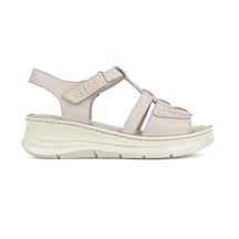 Ziya Kadın Hakiki Deri Konfor Sandalet 1611051z110 Silver 1611051z110 982 Çok Renkli 36