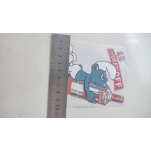 Sarhoş Şirin Figürlü Sticker Etiket Diğer