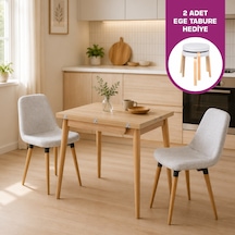 Vilinze Tosya Sandalye Avanos Ahşap Mdf Mutfak Masası Takımı - 90x120 Cmavanos-06090k-nn-33x1n-tosya2-sigmabeyaz