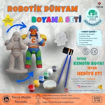 Codlaı Kids Robotik Dünyam 3d Boyama Seti - Çocuklar İçin Eğitici Yaratıcı Oyuncak Boyama Kiti - Aşık Robot