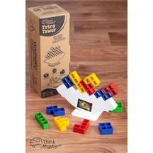 Tetra Kule Denge Oyuncağı Eğitici Kutu Oyuncak Tetris Kule Tetra