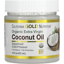 California Gold Nutrition Superfoods Cold Pressed Organic Virgin Hindistan Cevizi Yağı Coconut Oil 473 Ml