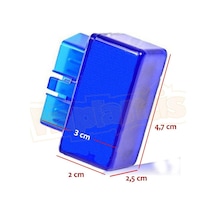 Obt2a-s-b Süper Mini Araç Arıza Tespit Cihazı Obd2 V1.5, Mavi