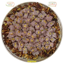 Narlı Antep Fıstıklı Çifte Kavrulmuş Lokum Helal-vegan-glütensiz-jelatinsiz 400 Gr.