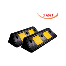 Kauçuk Araç Durdurucu Stoper Kauçuk Otopark Araç Stoperi Ankara 500x160x100mm 2 Adet