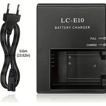 Xuweiwei Edkoky Lc-e10+eu Kamera Sarj Cihazi Lp-e10 Pil Canon Eos Rebel T3 T5 T6 T7 Kıss X50 X70 X90 1100d 1200d 1300d 2000d 1500d Icin