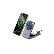 Magflow Qi2 Sertifikalı 15w Şarj Istasyonu Magsafe İle Uyumlu 2'si 1 Arada Manyetik Şarj Istasyonu 16 16 Pro 16 Pro M