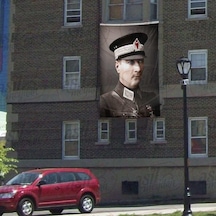 Askeri Üniformalı Gazi Mustafa Kemal Atatürk - Poster Cephe Bayrak - 300x450cm 1