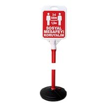 Sosyal Mesafe 1.5 Metre Uyarı Bariyer Dubası