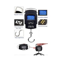 Dijital El Kantarı Portable Electronic Skale Bagaj Bavul Hassas El Terazi 50 Kg Lcd Ekran Siyah - 707715585