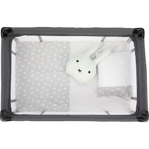 Sema Baby 6 Parça Lüks Park Yatak Bebek Uyku Seti - Happy Rabbit Çok Renkli