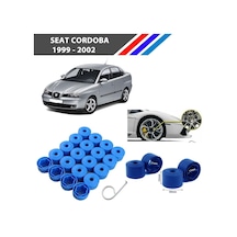 Otozet - Seat Cordoba Bijon Civata Kapağı Mavi Renk 20 Adetli Set 17mm 1k06011739b9