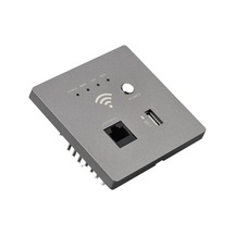 Yaleker Duvar Kurulu 300m Wifi Ap Router, Usb Şarj Cihazı, Gri Renkli, Çok Fonksiyonlu Kablosuz Ağ Cihazı