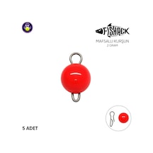 Mafsallı Kurşun - Hareketli İğne Kurşunu - Uv Turuncu - 5'li Paket - 2 Gram