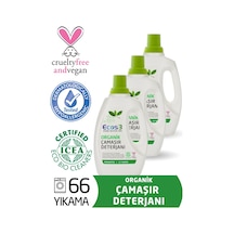 Ecos3 Organik Sıvı Çamaşır Deterjanı 3’Lü Set 66 Yıkama