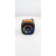 Bluetooth Hoparlör, Rgb Led Işıklı, Telefon Standlı, Usb Flash Bellek Ve Aux Destekli, Taşınabilir Speaker A Kalite 4 Ayrı Renk Seçenekli Şarjlı Bluetooth Speaker Siyah