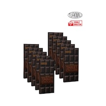 Bitter Tablet Çikolata 80gr X 10 Paket