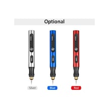 Pazly 4 Taşlama Uçlu Mini Kablosuz Döner Alet Seti - Usb Şarjlı Zımpara, Parlatma, Gravür Aleti