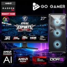 Go Gamer E769DF i9-14900KF 16 GB 512 GB SSD RX9060XT 16 GB 27" Free Dos Oem Paket Masaüstü Oyuncu Bilgisayarı