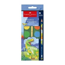 Faber-castell Dino Büyük Boy Sulu Boya 12 Renk 000002 Karışık