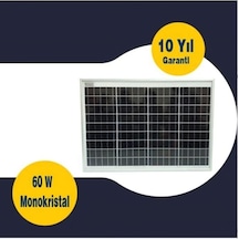 Gesper Energy 60w Watt Monokristal Güneş Paneli 12v 36 Hücre