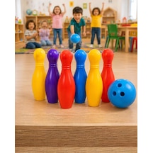 Eğlenceli Bowling Oyuncak Seti Çocuklar İçin Renkli Kuka Ve Top Mh-hs1587-1838