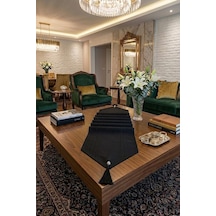 Çizgili Tek Runner, Colber Tek Runner 40x140cm Siyah Diğer