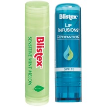 Blistex Infusions Hydration Lip Balm SPF15 3.7 G + Sensitive Mint Melon Nemlendirici Dudak Bakım Kremi 4.25 G