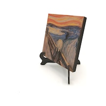 Çığlık Edvard Munch, 1893 Baskılı Mdf Masaüstlük 10x10