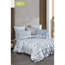 Varol 250 Tc Bambu Karışımlı Pamuk Saten Nevresim Takımı Family Size - Jesolo Çok Renkli