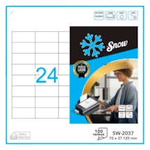 Snow A4 Lazer Etiket 70x37.1 MM