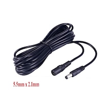 2 Metre Dc Adaptör Uzatma Kablosu 5.5 Mm. X 2.1 Mm. Dişi - Erkek