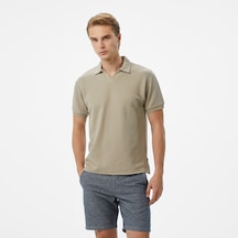 Nautica Erkek Bej Classic Fit Polo Çizgili K55310t Bej