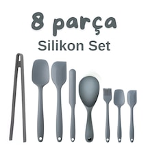 8 Parça Takım Yanmaz Yapışmaz Mutfak Pasta Silikon Yumurta Fırças