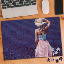Lavanta Tarlasında Kız 240 Parça Puzzle Yapboz-1335488