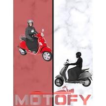 Scooter Motosiklet Uyumlu Diz Örtüsü Su Ve Rüzgar Geçirmez