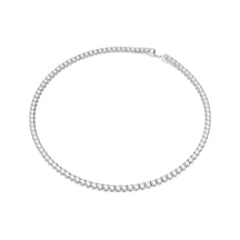 5681801 Swarovski Kolye Matrix Tennis Neclace, Round Cut, Small, White, Rhodium Plated Çok Renkli