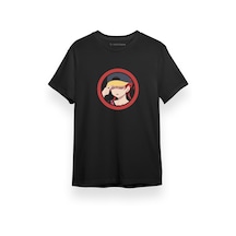Love Live Anime Superstar Circle Red Siyah Kısa Kol Erkek Tshirt 001