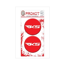 Damla Logo Sticker Rks Tasarımlı Kabartmalı 5x5cm 03 Nötr
