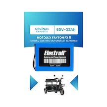 Motolux Fayton Fx 11 Uyumlu Batarya Lifepo4 60v 32ah Elektrikli Motorsiklet Bataryası