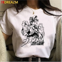 Noıssey Kırmızı Etiket Gala Jojo Tuhaf Macera T Shirt Üst Tees Mod114 16809 Beyaz