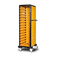Gastrolley 150 Tekli Servis Tepsi Arabası, 2 Yanı Ve Arkası Kapalı, 57x71x174 Cm
