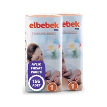 Elbebek - Elite Bebek Bezi 1 Numara Yenidoğan 2 x 78 Adet