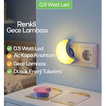 Bnl Ticaret Çocuk Odası Bebek Uyku Işığı Dekoratif Led Ay Lambası Beyaz