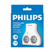 Phılıps 1140j İkili Akım Koruma Priz - Beyaz
