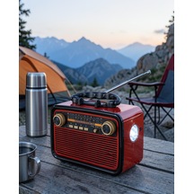 Bluetoothlu Nostalji Radyo Ahşap Tasarım Uucznostaljikr3-1