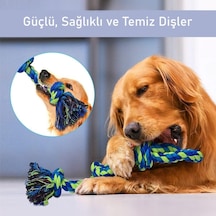 2 Li Büyük Boy Köpek Halat Oyuncağı Seti Isırma Çekiştirme Diş Kaşıma Eğitim İpi